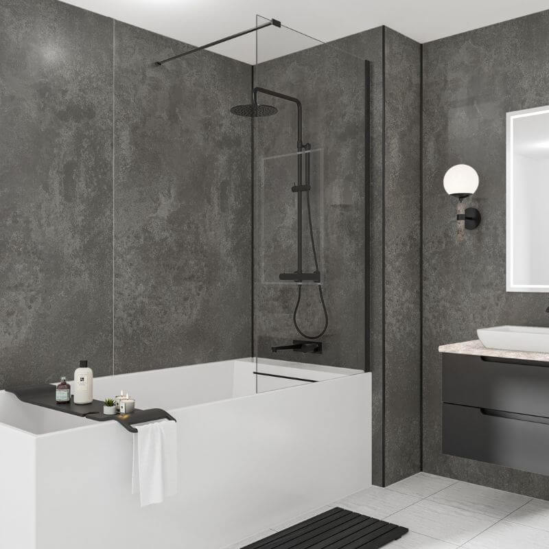 Wetwall Mermaid Magma Stone Shower Panel - Image 4
