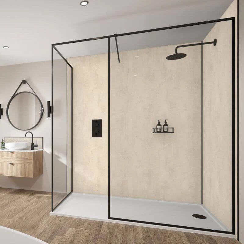 Wetwall Mermaid Venetian Plaster Shower Panel - Image 3