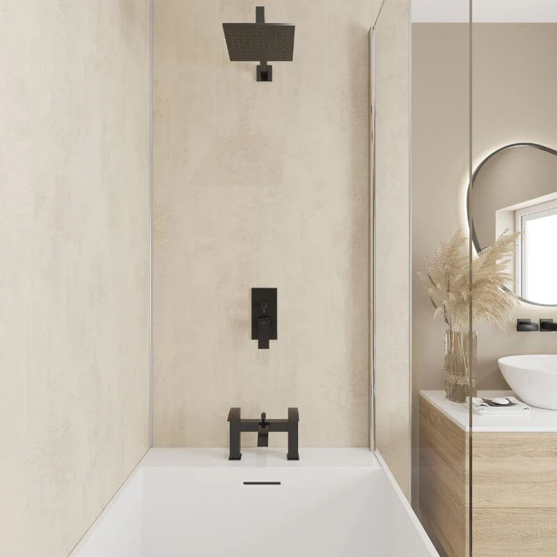Wetwall Mermaid Venetian Plaster Shower Panel - Image 4